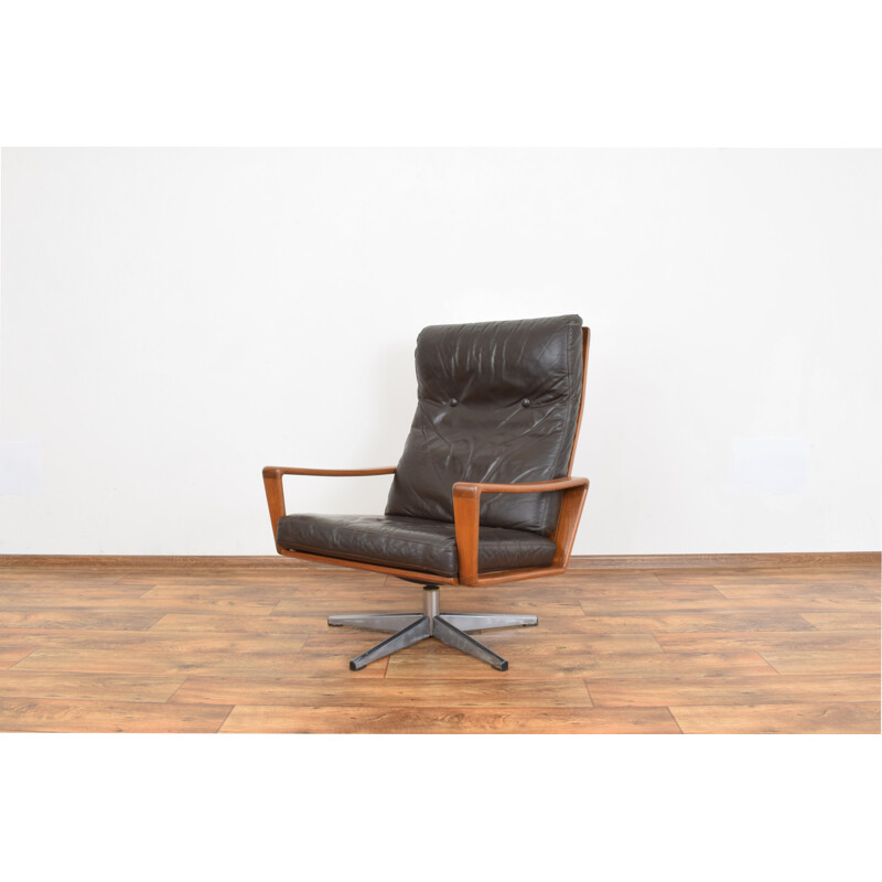 Vintage Swivel Lounge Chair by Arne Wahl Iversen for Komfort, 1960s