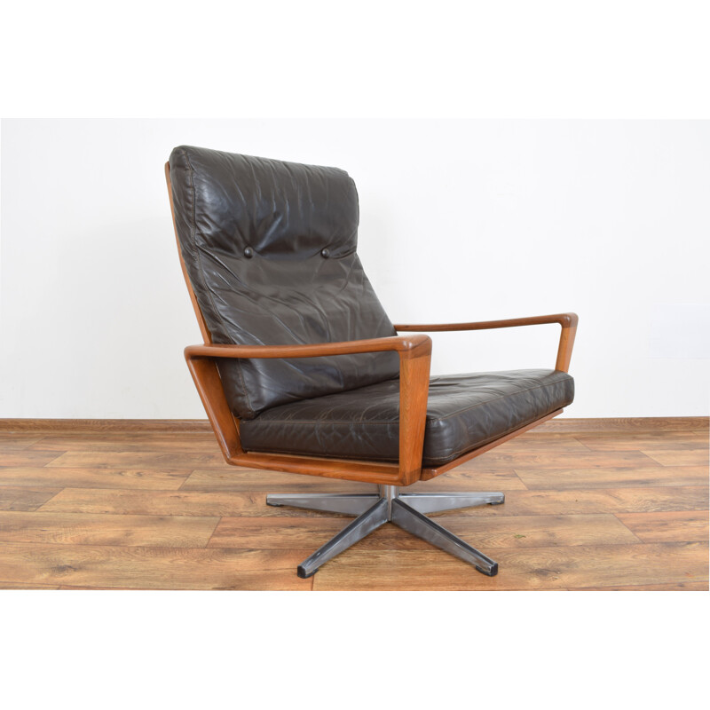 Vintage Swivel Lounge Chair by Arne Wahl Iversen for Komfort, 1960s