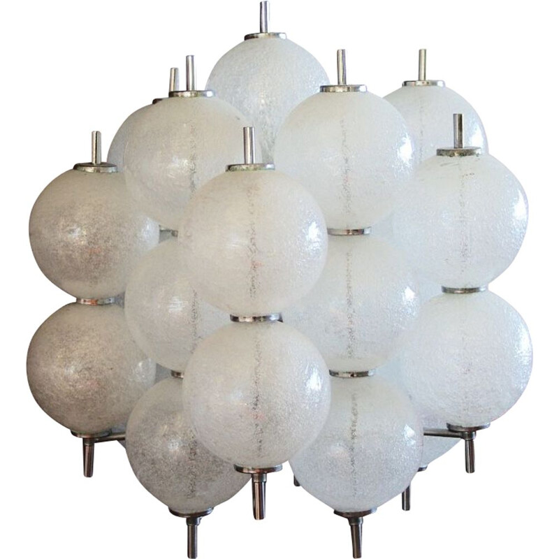 Vintage blown glass table lamp by Raak, 1960-1970