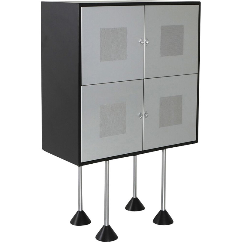 Vintage Memphis Style Cabinet by Gerard Van Den Berg for Pastoe, 1980s