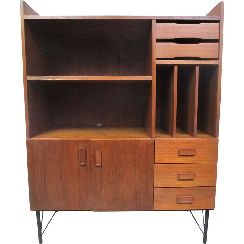 Vintage teak bookcase, Denmark, 1970s