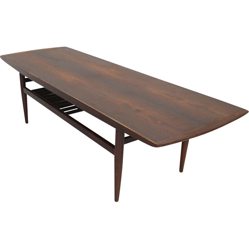 Vintage Rosewood Coffee Table, Denmark, 1960s