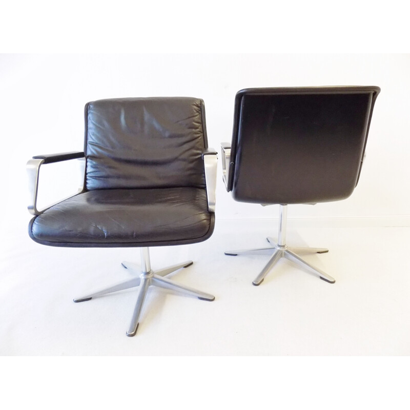 Set of 2 vintage office armchairs Delta 2000 by Delta Group, 1968