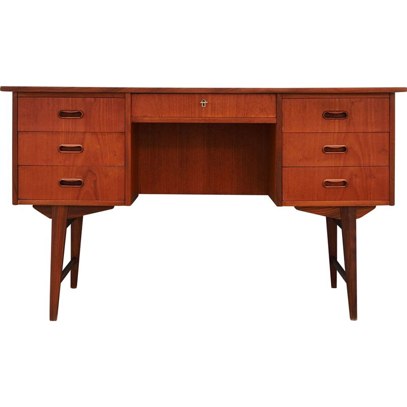 Vintage teak desk, Denmark, 1960-70s