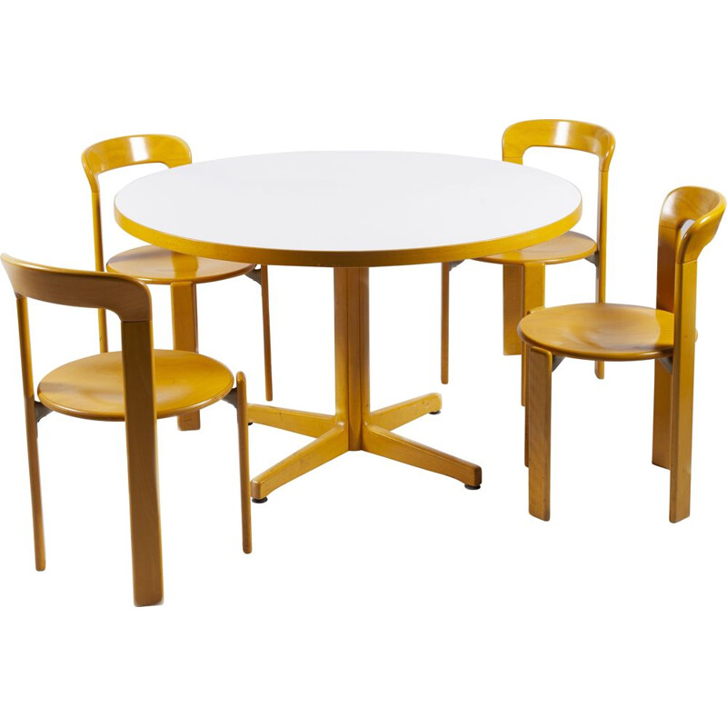 Vintage dining set by Bruno Rey for Kusch+Co, 1970s