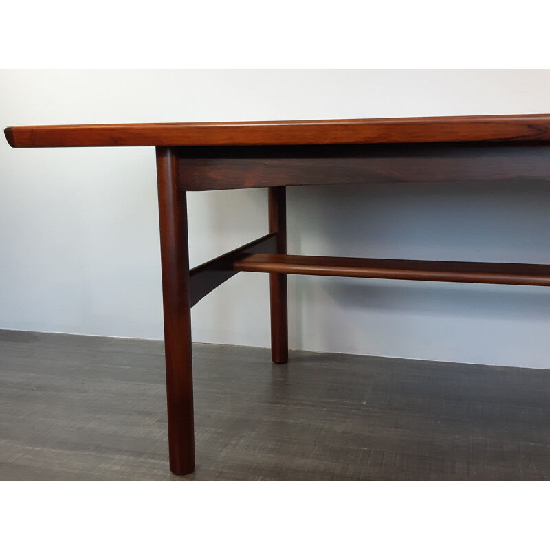 Vintage rosewood coffee table by Gannsfjord, 1960s