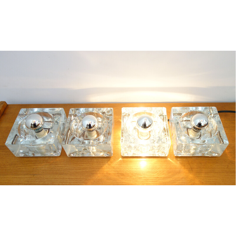 Ice cube vintage wall lamp by Wila Munchen