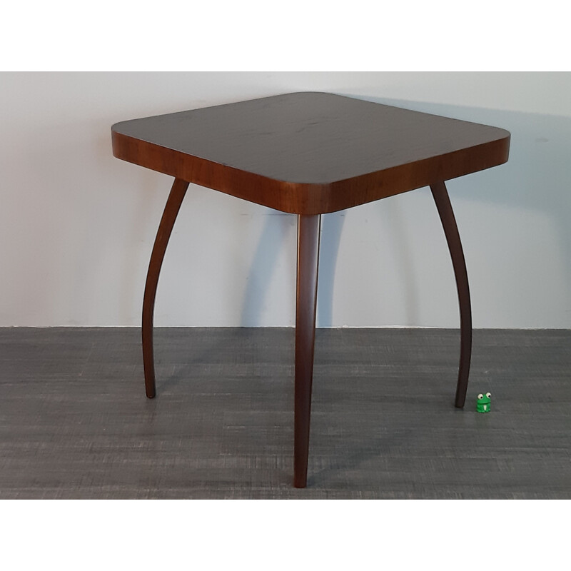 Vintage oak Spider table by Halabala for UP Zavody, 1930s