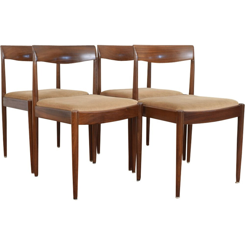 Set of 4 german dining chairs from Lübke, 1960s