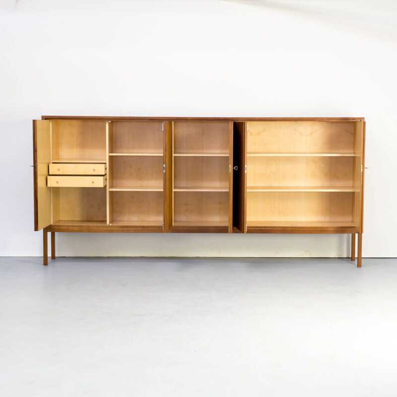 Vintage Leo Bub teak high sideboard for Bub Wertmöbel, 1970