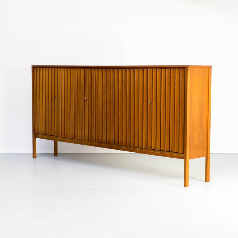 Vintage Leo Bub teak high sideboard for Bub Wertmöbel, 1970