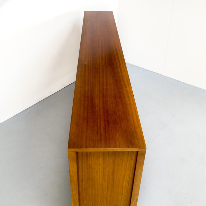 Vintage Leo Bub teak high sideboard for Bub Wertmöbel, 1970