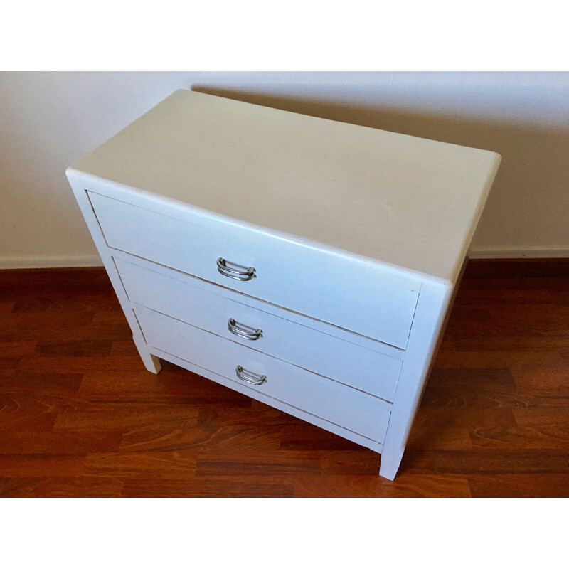 Vintage white chest of drawers 1940