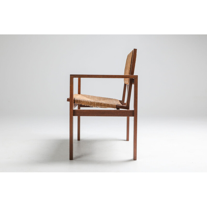 Vintage wengé armchair by Hein Stolle for T Spectrum 1950s