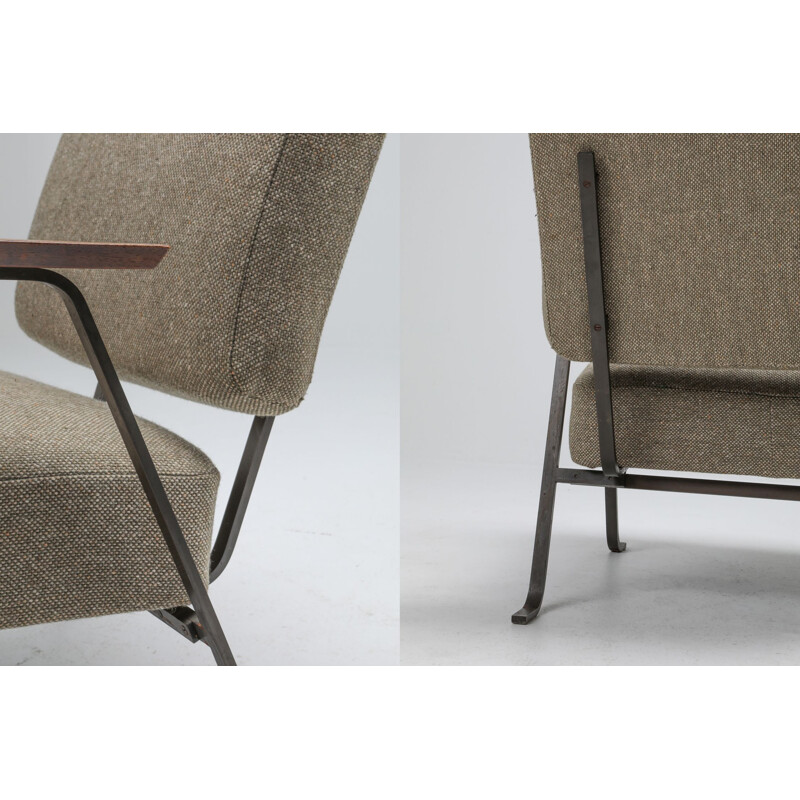Vintage modernist Dutch easy chair "AP-5" by Hein Salomonson  1956