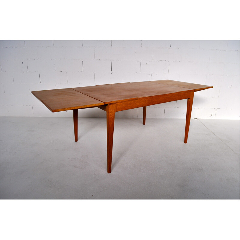 Oak dining table, Roger Landault - 1950s 