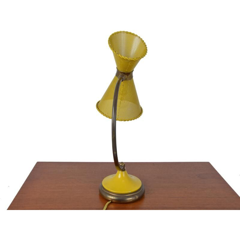 Vintage yellow table lamp 1950-1960