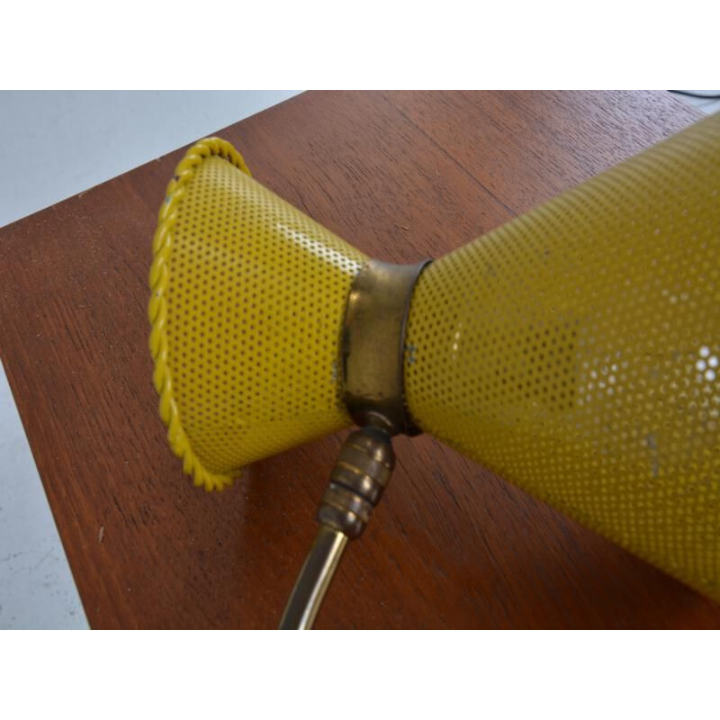 Vintage yellow table lamp 1950-1960