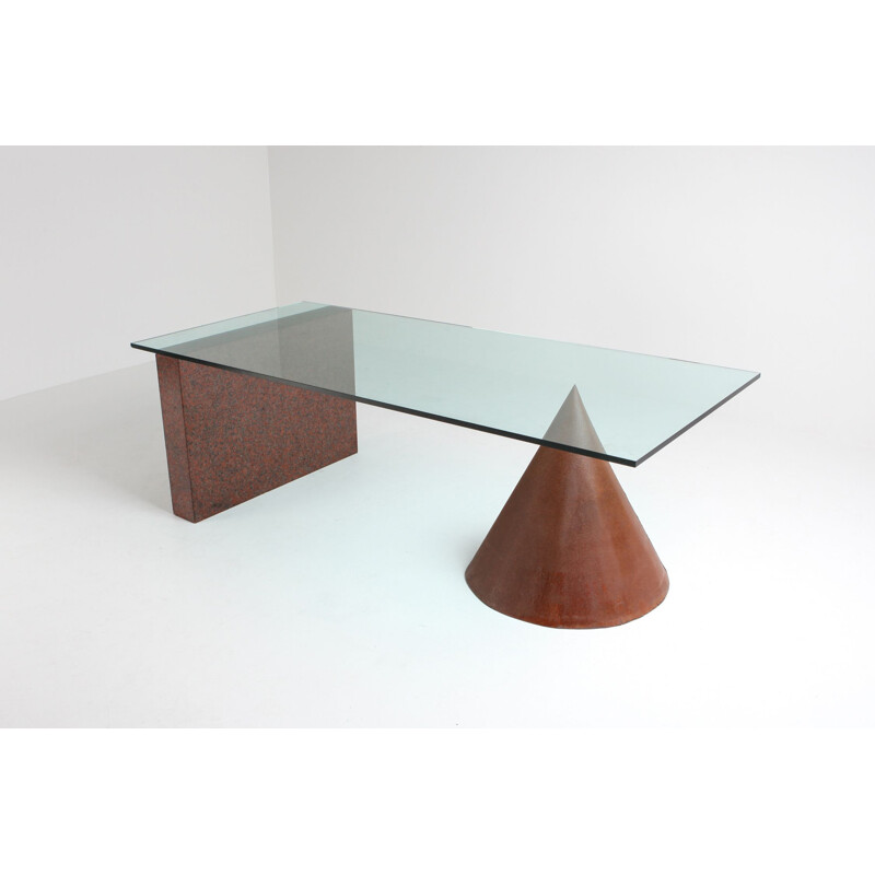 Table à repas vintage Kono par Lella & Massimo Vignelli pour Casigliani 1980