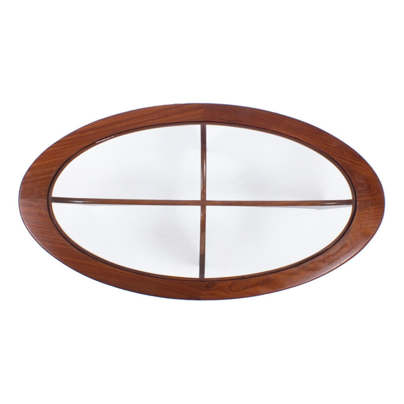 Vintage oval Astro coffee table by V. Wilkens for Gplan