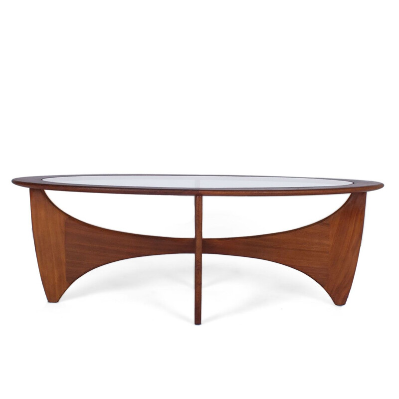 Vintage oval Astro coffee table by V. Wilkens for Gplan