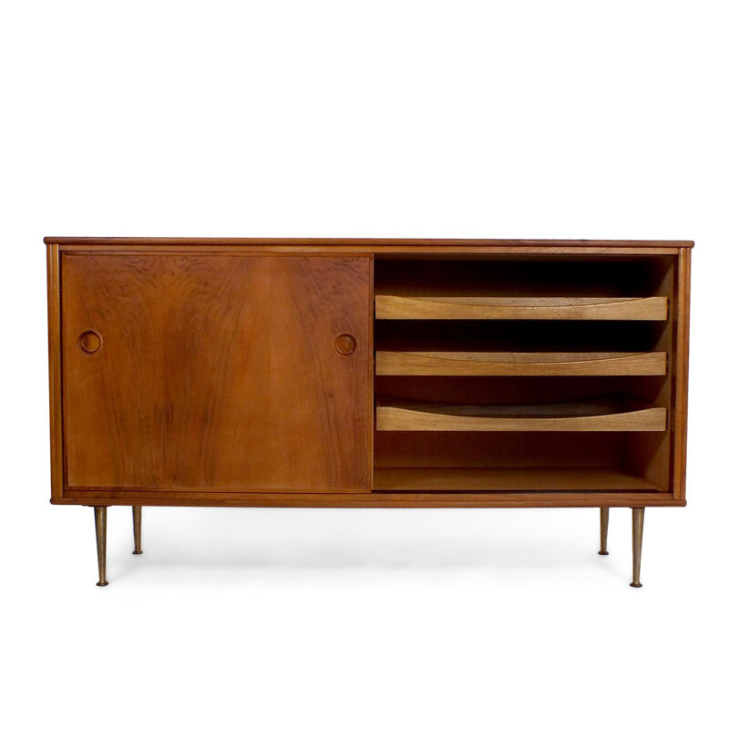 Vintage walnut sideboard by W. Watting for Fristho