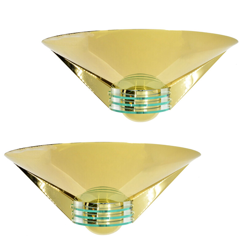 Vintage pair of wall lamps HL-46306 by Deco Leuchten, Germany, 1980s 