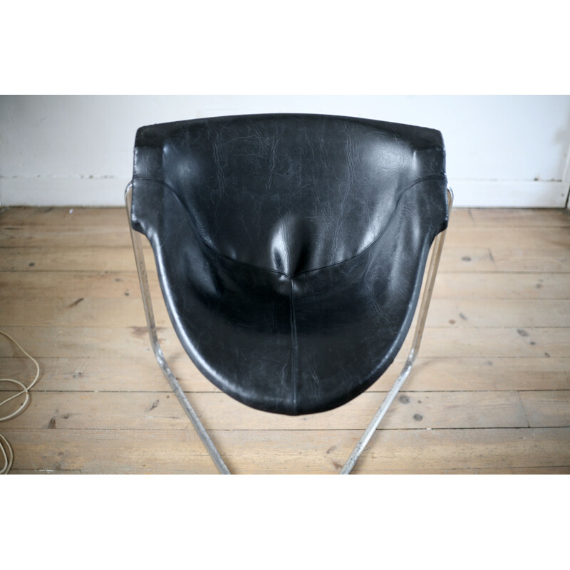 Vintage Pussycat armchair by Kwok Hoi Chan for Steiner, France 1969