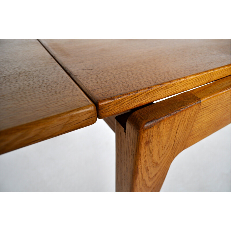 Oak dining table, Roger Landault - 1950s 