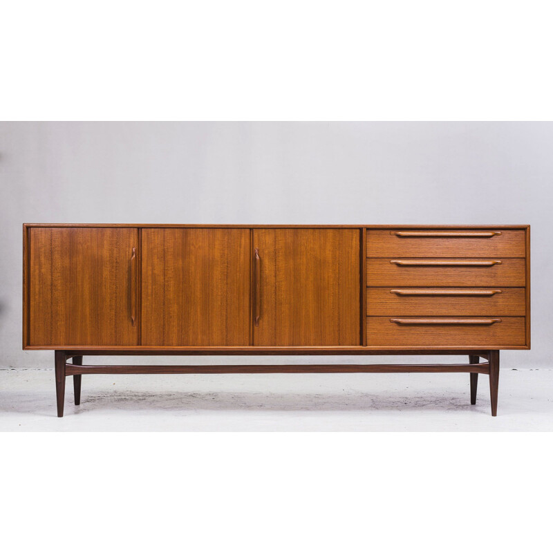 Vintage stringcourse model RT 200 Type 214 in teak by Heinrich Riestenpatt, 1960