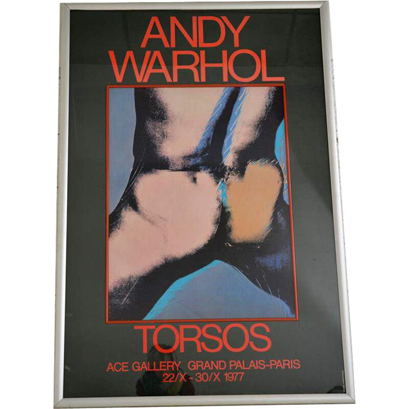 Vintage poster for 1977 Andy Warhol exhibition