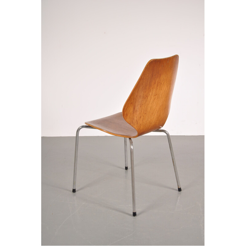Suite de quatre chaises "City Chair" scandinaves, Oyvind IVERSEN - 1950