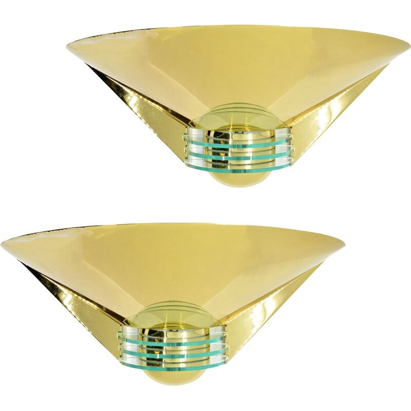Vintage pair of wall lamps HL-46306 by Deco Leuchten, Germany, 1980s 