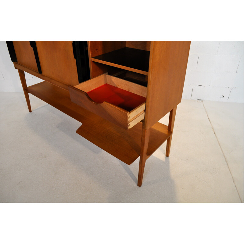 Oak sideboard, Roger Landault - 1950s 