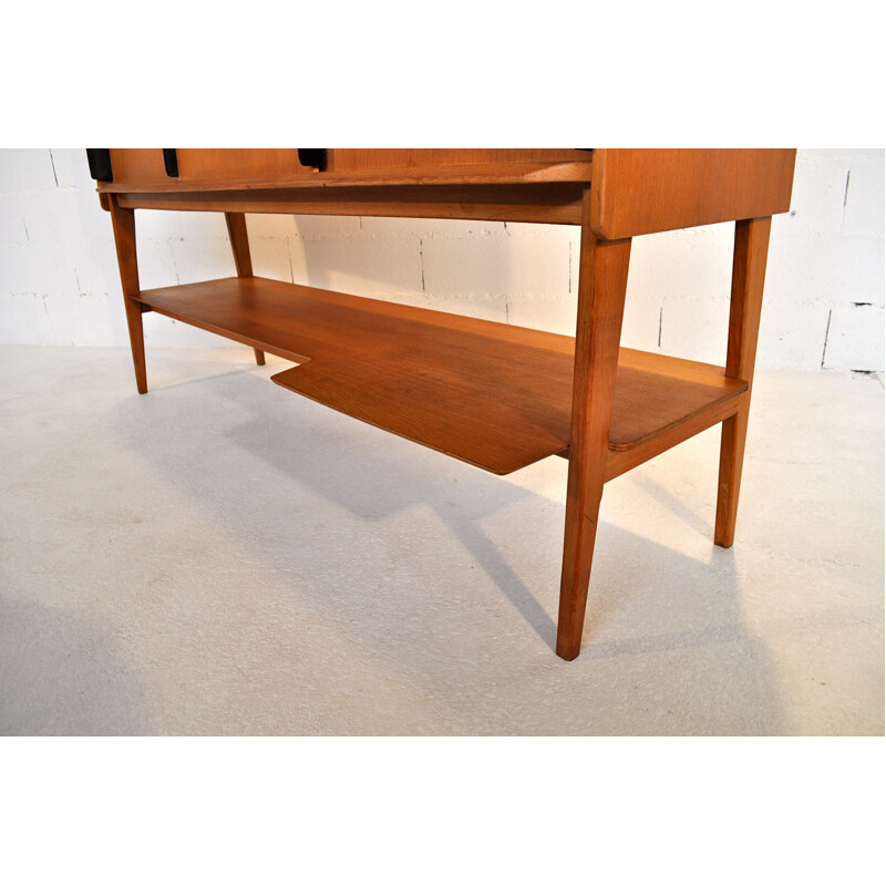 Oak sideboard, Roger Landault - 1950s 