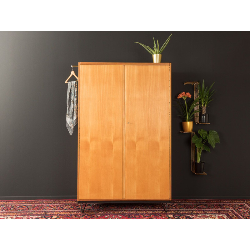 Vintage Wardrobe in walnut by WK Möbel, 1950s