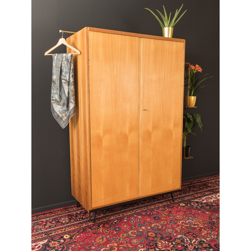 Vintage Wardrobe in walnut by WK Möbel, 1950s