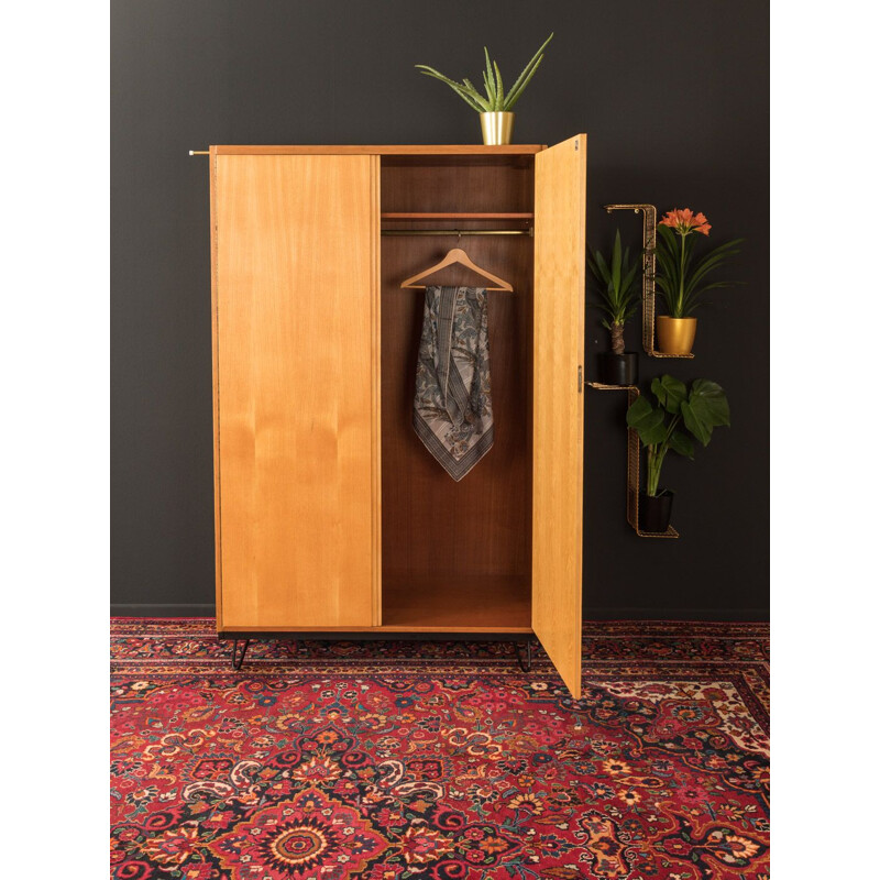 Vintage Wardrobe in walnut by WK Möbel, 1950s