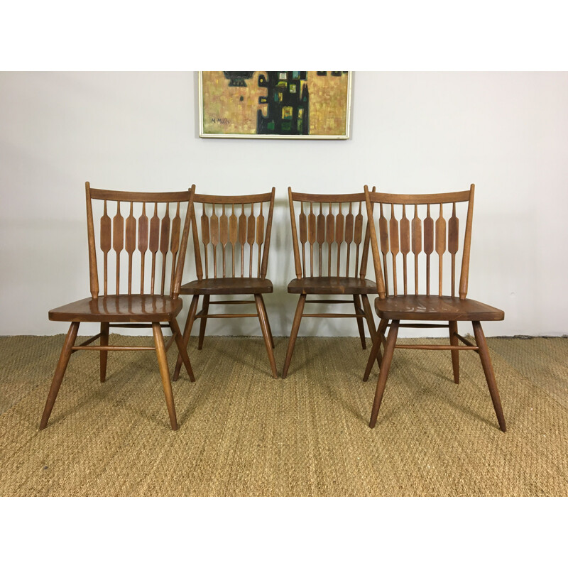 Set of 4 Centennial Chairs by Kipp Stewart for Drexel