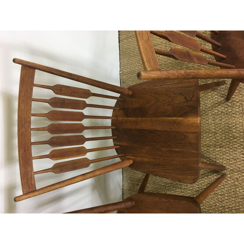 Set of 4 Centennial Chairs by Kipp Stewart for Drexel