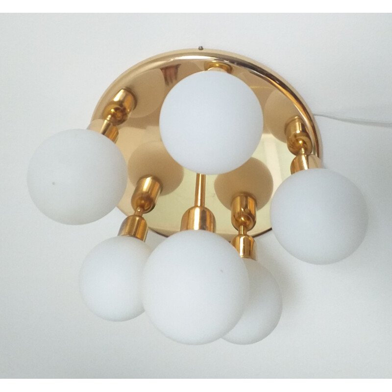 Vintage Ceiling or Wall lamp Sputnik, Germany, 1970s