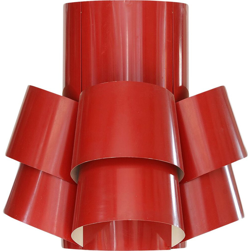 Vintage red XXL TN52 pendant light by Torsten Orrling for Hans-Agne Jakobsson AB, Sweden 1960s