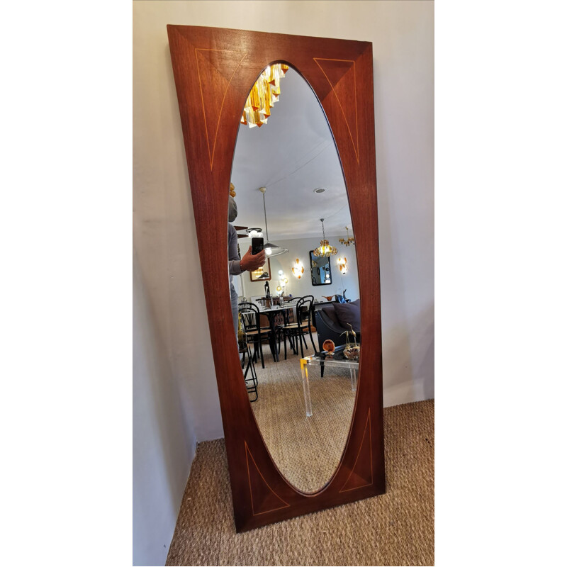 Large Vintage wooden mirror 1960