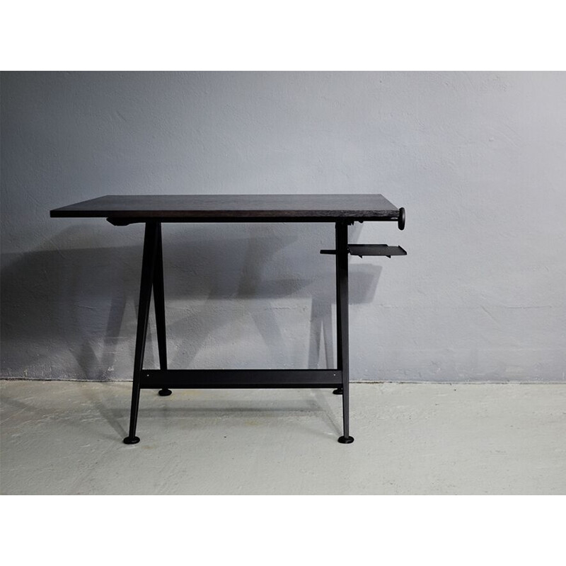 Vintage Desk with Result Chair By Friso Kramer For Ahrend De Cirkel , 1950