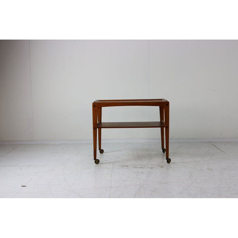 vintage Danish design teak tea trolley by Kurt Ostervig  