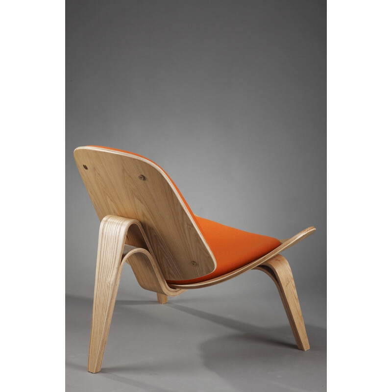 Chaise Vintage Shell par Hans Wegner, 1963