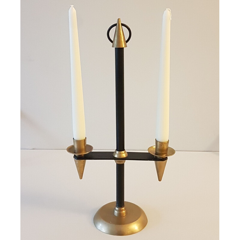 Vintage Italian candlestick in brass