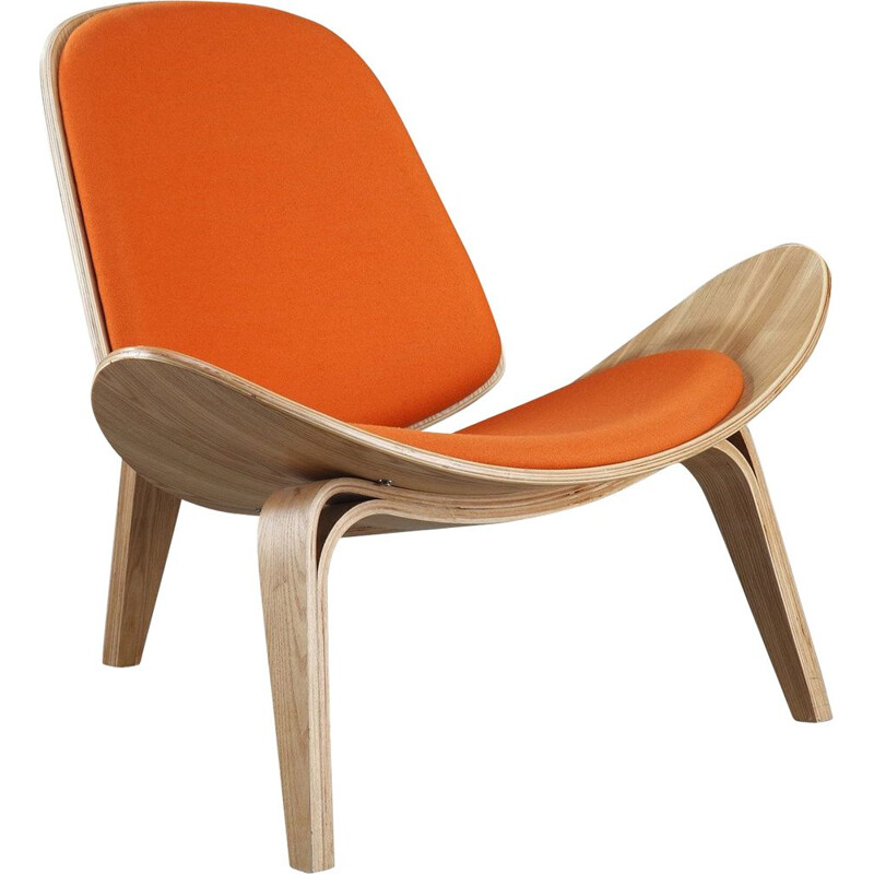 Chaise Vintage Shell par Hans Wegner, 1963