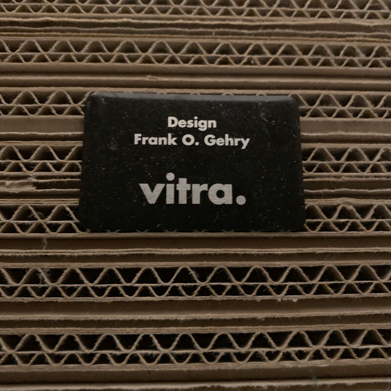 Chaise et table d'appoint Vintage Wiggle de Frank O. Gehry pour Vitra, 2000s