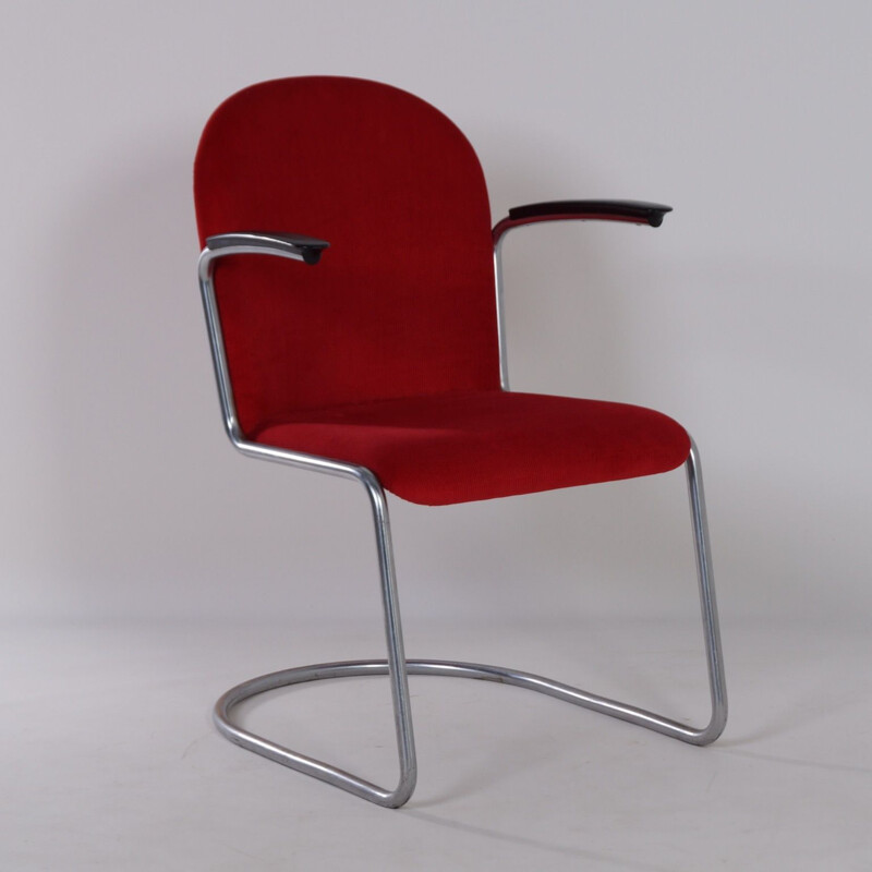 Vintage fauteuil 413-R Gispen van Willem Hendrik Gispen, 1950